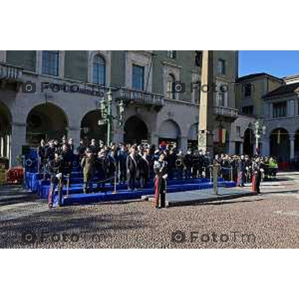 Foto Manzoni Tiziano/LaPresse 4-11-2022 Bergamo Italia - Cronaca - 4 Novembre 1918-2022 Bergamo celebra la giornata dell\'Unità Nazionale e delle Forze Armate