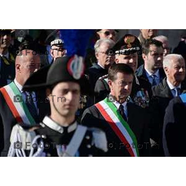 Foto Manzoni Tiziano/LaPresse 4-11-2022 Bergamo Italia - Cronaca - 4 Novembre 1918-2022 Bergamo celebra la giornata dell\'Unità Nazionale e delle Forze Armate