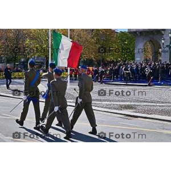 Foto Manzoni Tiziano/LaPresse 4-11-2022 Bergamo Italia - Cronaca - 4 Novembre 1918-2022 Bergamo celebra la giornata dell\'Unità Nazionale e delle Forze Armate