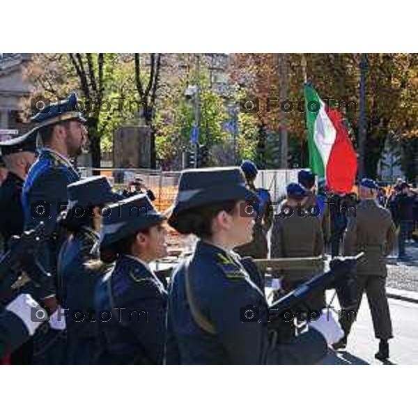 Foto Manzoni Tiziano/LaPresse 4-11-2022 Bergamo Italia - Cronaca - 4 Novembre 1918-2022 Bergamo celebra la giornata dell\'Unità Nazionale e delle Forze Armate