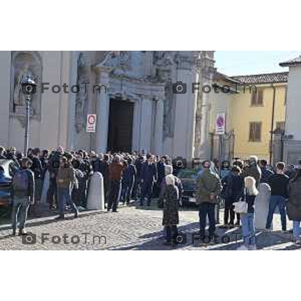 Foto Manzoni Tiziano/LaPresse 5-11-2022 Bergamo Italia - Cronaca - Osio Sotto, funerale Valter Monguzzi: