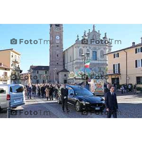 Foto Manzoni Tiziano/LaPresse 5-11-2022 Bergamo Italia - Cronaca - Osio Sotto, funerale Valter Monguzzi: