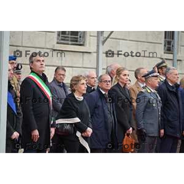 Foto Manzoni Tiziano/LaPresse 8-11--2022 Bergamo Italia - Cronaca - Bergamo Commemorazione primo anniversario sede dell\'Accademia