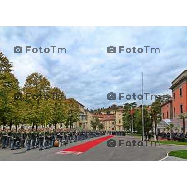 Foto Manzoni Tiziano/LaPresse 8-11--2022 Bergamo Italia - Cronaca - Bergamo Commemorazione primo anniversario sede dell\'Accademia