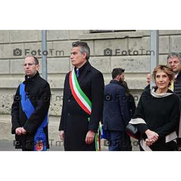 Foto Manzoni Tiziano/LaPresse 8-11--2022 Bergamo Italia - Cronaca - Bergamo Commemorazione primo anniversario sede dell\'Accademia