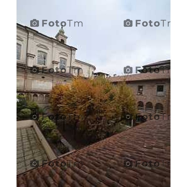 Foto Manzoni Tiziano/LaPresse 16-11-2022 Bergamo Italia - Cronaca - la visita al cantiere dell\'ex Hotel Commercio di via T. Tasso