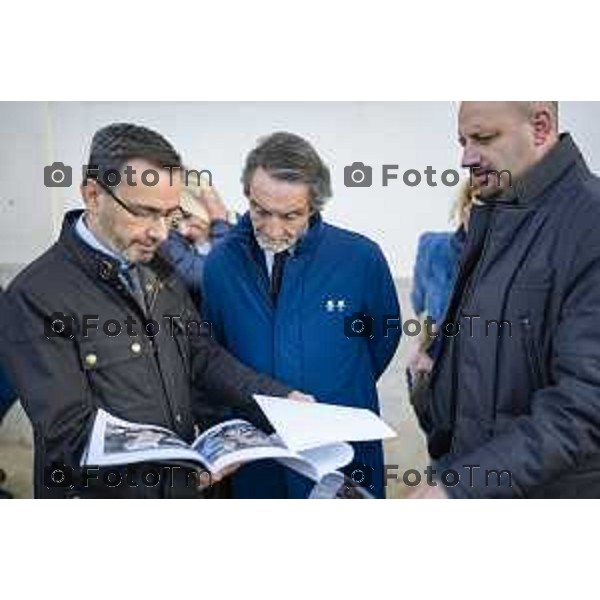 Foto Manzoni Tiziano/LaPresse 3-09-2022 Bergamo Italia - Cronaca - Attilio Fontana Alzano Lombardo visita al Monastero della Visitazione