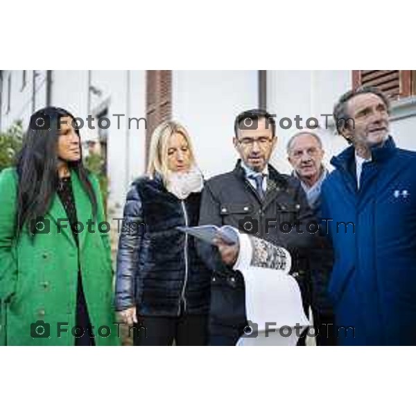 Foto Manzoni Tiziano/LaPresse 3-09-2022 Bergamo Italia - Cronaca - Attilio Fontana Alzano Lombardo visita al Monastero della Visitazione