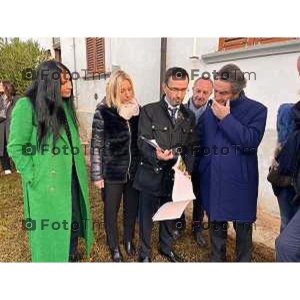 Foto Manzoni Tiziano/LaPresse 3-09-2022 Bergamo Italia - Cronaca - Attilio Fontana Alzano Lombardo visita al Monastero della Visitazione