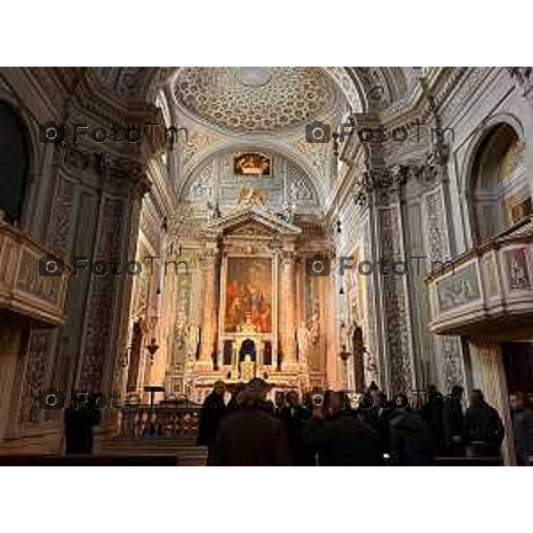 Foto Manzoni Tiziano/LaPresse 3-09-2022 Bergamo Italia - Cronaca - Attilio Fontana Alzano Lombardo visita al Monastero della Visitazione