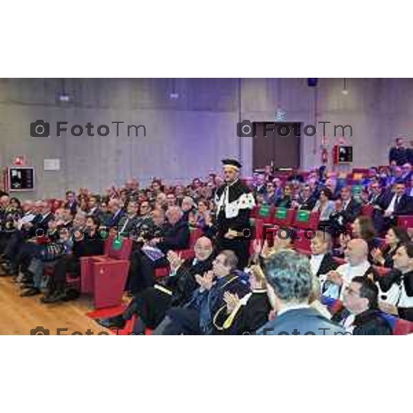 Foto Manzoni Tiziano/LaPresse 21-11-2022 Bergamo Italia - Cronaca - la cerimonia di inaugurazione dell’anno accademico dell’Università degli studi di Bergamo. Appuntamento che, neo Ministro dell’Università e della Ricerca, Anna Maria Bernini.