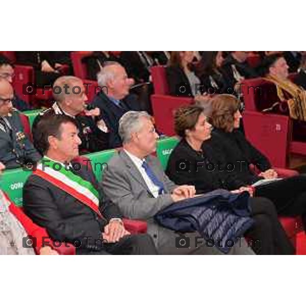 Foto Manzoni Tiziano/LaPresse 21-11-2022 Bergamo Italia - Cronaca - la cerimonia di inaugurazione dell’anno accademico dell’Università degli studi di Bergamo. Appuntamento che, neo Ministro dell’Università e della Ricerca, Anna Maria Bernini.