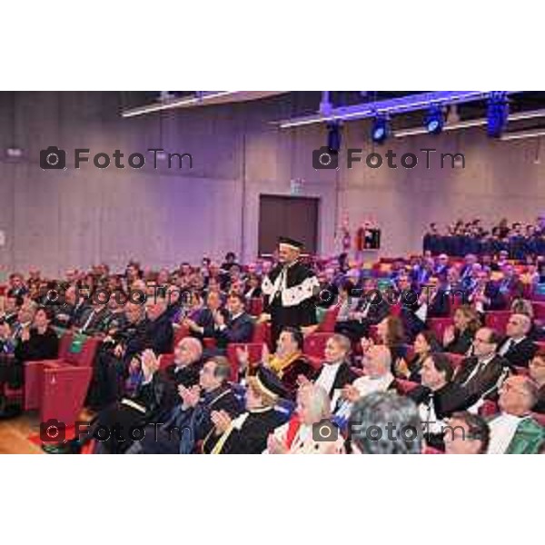 Foto Manzoni Tiziano/LaPresse 21-11-2022 Bergamo Italia - Cronaca - la cerimonia di inaugurazione dell’anno accademico dell’Università degli studi di Bergamo. Rettore, prof. Sergio Cavalieri