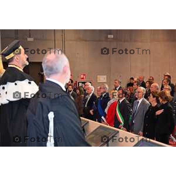 Foto Manzoni Tiziano/LaPresse 21-11-2022 Bergamo Italia - Cronaca - la cerimonia di inaugurazione dell’anno accademico dell’Università degli studi di Bergamo. Appuntamento che, neo Ministro dell’Università e della Ricerca, Anna Maria Bernini.