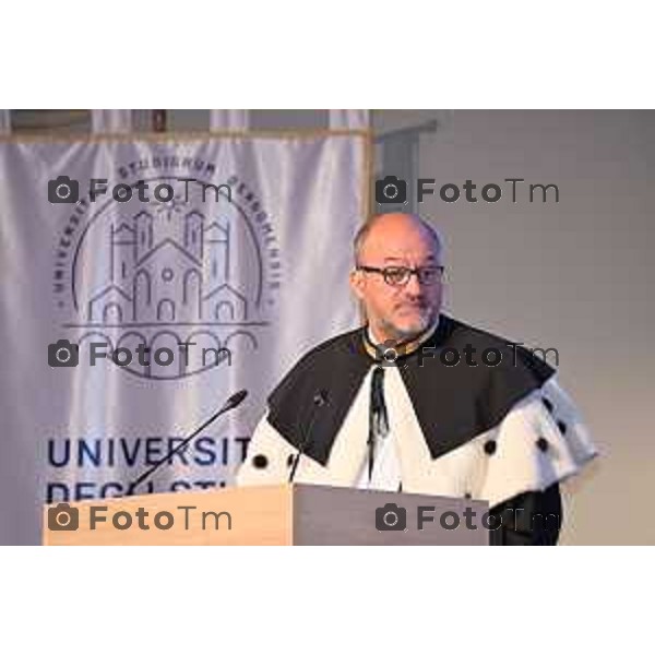 Foto Manzoni Tiziano/LaPresse 21-11-2022 Bergamo Italia - Cronaca - la cerimonia di inaugurazione dell’anno accademico dell’Università degli studi di Bergamo. Rettore, prof. Sergio Cavalieri