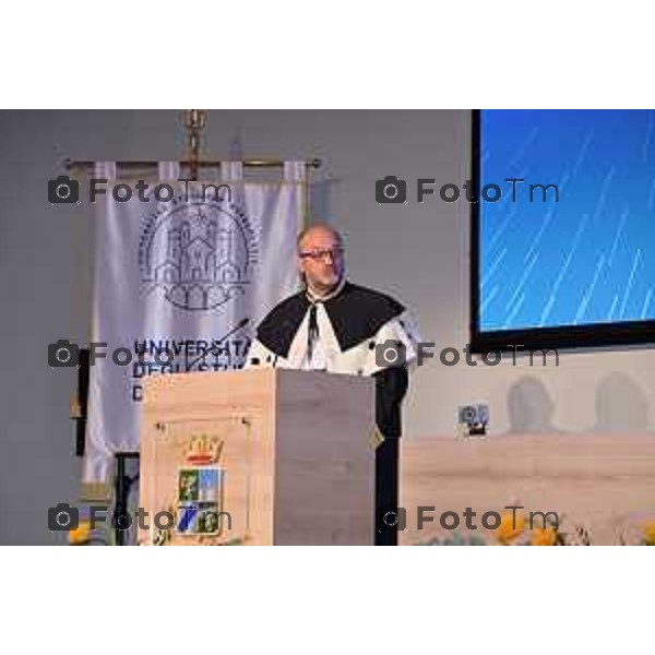 Foto Manzoni Tiziano/LaPresse 21-11-2022 Bergamo Italia - Cronaca - la cerimonia di inaugurazione dell’anno accademico dell’Università degli studi di Bergamo. Rettore, prof. Sergio Cavalieri