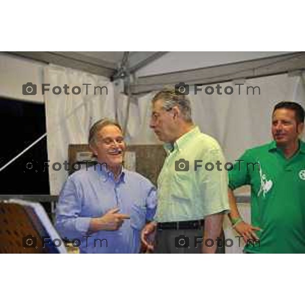 Torre Boldone festa lega nord l\'intervento di Bossi Calderoli foto Tiziano Manzoni Fotogramma