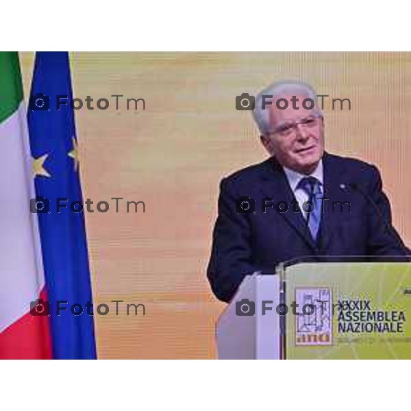 Tiziano Manzoni/LaPresse 22-11- 2022 Bergamo, Italia Cronaca Consiglio Nazionale ANCI con la presenza del presidente della repubblica Sergio Mattarella