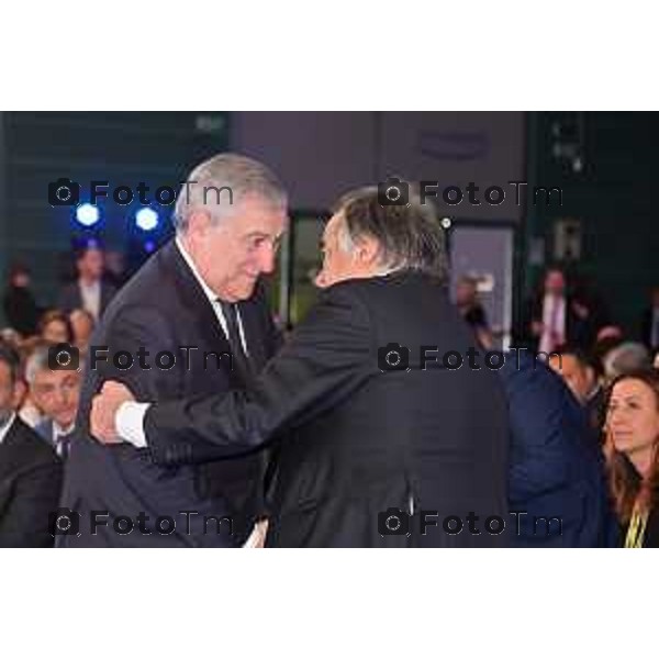 Foto Manzoni Tiziano/LaPresse 24-11- 2022 Bergamo Italia - Cronaca - Bergamo Assemblea Anci giornata conclusiva. Antonio Tajani Vicepresidente del Consiglio, Ministro degli Affari Esteri