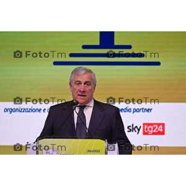 Foto Manzoni Tiziano/LaPresse 24-11- 2022 Bergamo Italia - Cronaca - Bergamo Assemblea Anci giornata conclusiva. Antonio Tajani Vicepresidente del Consiglio, Ministro degli Affari Esteri