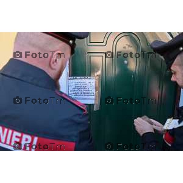 Foto Manzoni Tiziano/LaPresse 26-11-2022 Bergamo Italia - Cronaca - Morengo Bg bassa Bergamasca Omicidio di Ernest Emperor Mohamed la casa sottoposta a sequestro dal magistrato