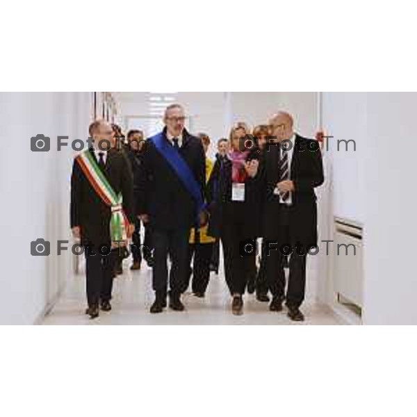 Foto Manzoni Tiziano/LaPresse 30-11--2022 Bergamo Italia - Cronaca - Ponte San Pietro (BG) l’inaugurazione con il taglio del nastro dei due nuovi Data Center Aruba di ultima generazione e di un Auditorium