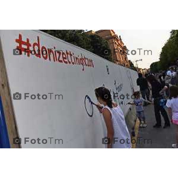 foto LaPresse Tiziano Manzoni 17/06/2018 Cronaca Bergamo - ITALIA Donizetti Night 2018