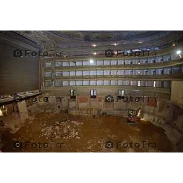 foto LaPresse Tiziano Manzoni 06/06/2018 Cronaca Bergamo - ITALIA Visita cantiere Teatro Donizetti nella foto: