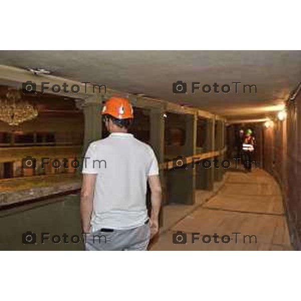 foto LaPresse Tiziano Manzoni 06/06/2018 Cronaca Bergamo - ITALIA Visita cantiere Teatro Donizetti nella foto: