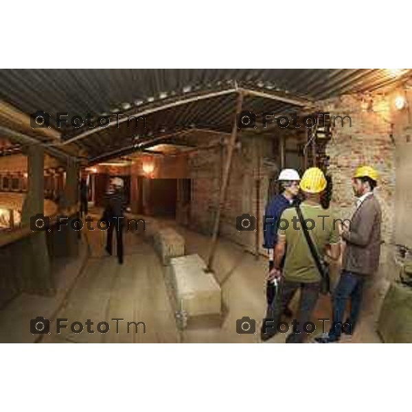 foto LaPresse Tiziano Manzoni 06/06/2018 Cronaca Bergamo - ITALIA Visita cantiere Teatro Donizetti nella foto: