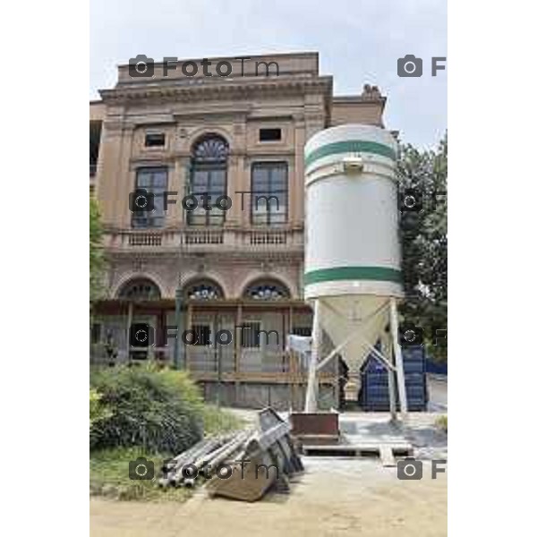 foto LaPresse Tiziano Manzoni 06/06/2018 Cronaca Bergamo - ITALIA Visita cantiere Teatro Donizetti nella foto: