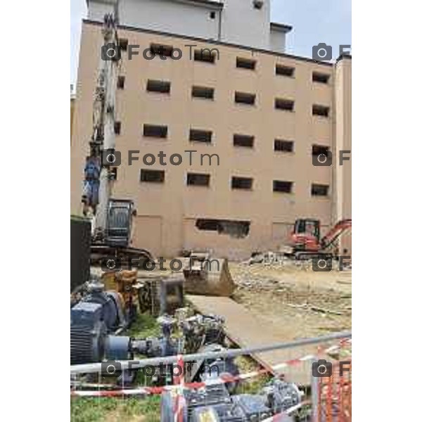 foto LaPresse Tiziano Manzoni 06/06/2018 Cronaca Bergamo - ITALIA Visita cantiere Teatro Donizetti nella foto: