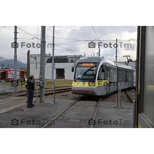 Tiziano Manzoni/LaPresse 5-12- 2022 Bergamo, Italia Cronaca Assemblea Generale Confindustria Bergamo centrale tram TEB, Ranica