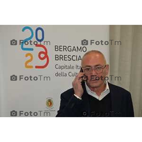 Foto Manzoni Tiziano/LaPresse 13-12-2022 Bergamo Italia - Cronaca - presentazione programma dell\'inaugurazione di Bergamo e Brescia Capitale Italiana della Cultura 2023. Christophe Sanchez