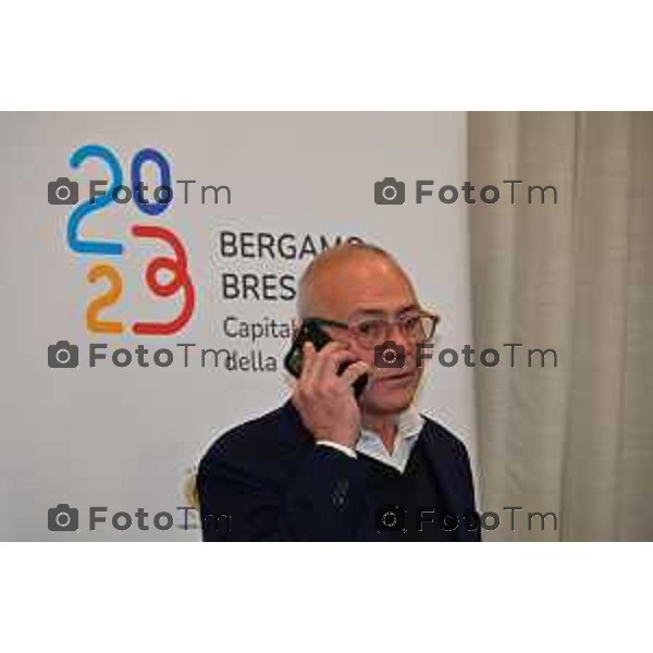 Foto Manzoni Tiziano/LaPresse 13-12-2022 Bergamo Italia - Cronaca - presentazione programma dell\'inaugurazione di Bergamo e Brescia Capitale Italiana della Cultura 2023. Christophe Sanchez