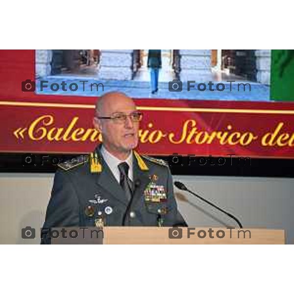 Foto Manzoni Tiziano/LaPresse 16-12-22 Bergamo Italia - Cronaca -Bergamo Presentazione del calendario storico dell\'Accademia della Guardia di Finanza Generale kalenda