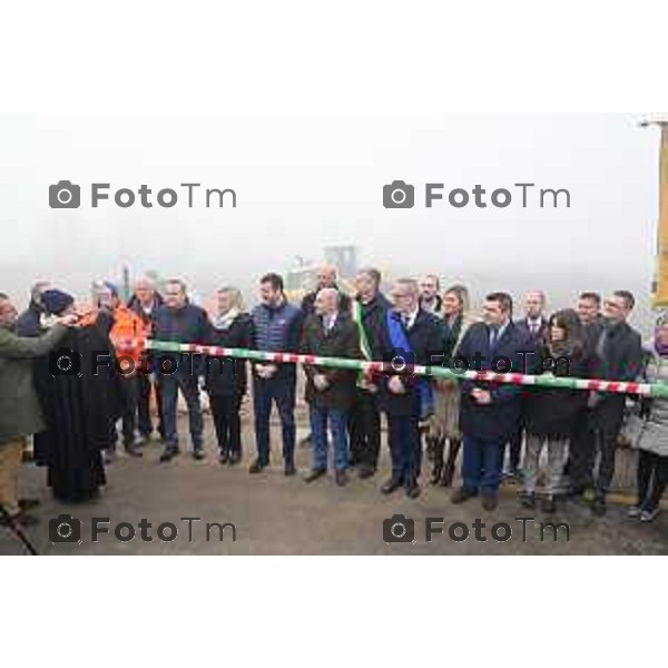 Tiziano Manzoni/LaPresse 27-12-2022 - Bergamo, Italia Cronaca Il ministro Matteo Salvini alla doppia inaugurazione del secondo lotto della tangenziale e del primo gia aperto