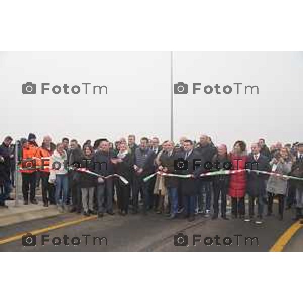 Tiziano Manzoni/LaPresse 27-12-2022 - Bergamo, Italia Cronaca Il ministro Matteo Salvini alla doppia inaugurazione del secondo lotto della tangenziale e del primo gia aperto