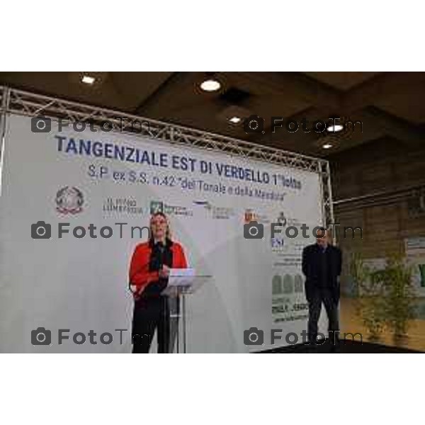 Tiziano Manzoni/LaPresse 27-12-2022 - Bergamo, Italia Cronaca Il ministro Matteo Salvini alla doppia inaugurazione del secondo lotto della tangenziale e del primo gia aperto