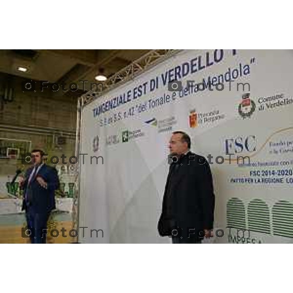 Tiziano Manzoni/LaPresse 27-12-2022 - Bergamo, Italia Cronaca Il ministro Matteo Salvini alla doppia inaugurazione del secondo lotto della tangenziale e del primo gia aperto