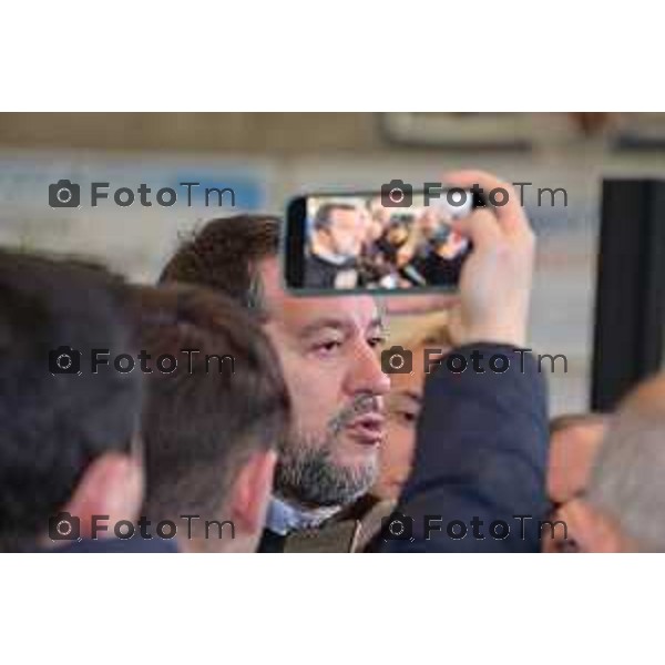 Tiziano Manzoni/LaPresse 27-12-2022 - Bergamo, Italia Cronaca Il ministro Matteo Salvini alla doppia inaugurazione del secondo lotto della tangenziale e del primo gia aperto