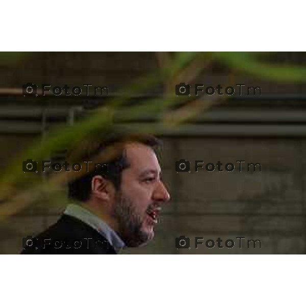 Tiziano Manzoni/LaPresse 27-12-2022 - Bergamo, Italia Cronaca Il ministro Matteo Salvini alla doppia inaugurazione del secondo lotto della tangenziale e del primo gia aperto