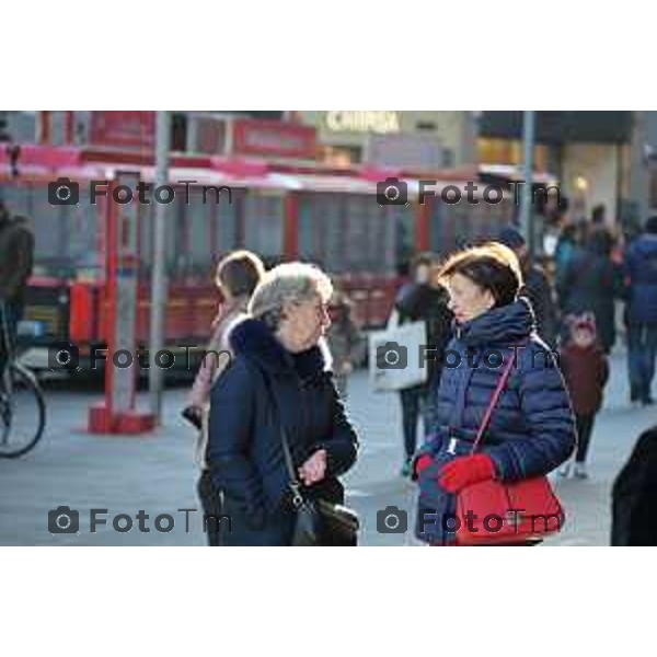 Tiziano Manzoni/LaPresse 5-01-2023 Bergamo, Italia Cronaca Bergamo primo giorno di saldi in via XX Settembre