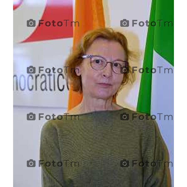 Foto Manzoni Tiziano/LaPresse 9-01-2023 Bergamo Italia - Cronaca - Bergamo candidati lista PD alle regionali si presentano alla stampa.Genoveffa Grazioli Jenny