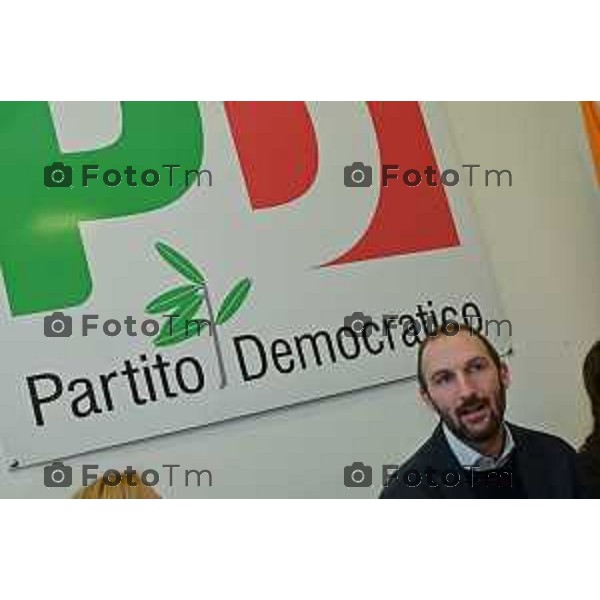 Foto Manzoni Tiziano/LaPresse 9-01-2023 Bergamo Italia - Cronaca - Bergamo candidati lista PD alle regionali si presentano alla stampa.Jacopo Scandella