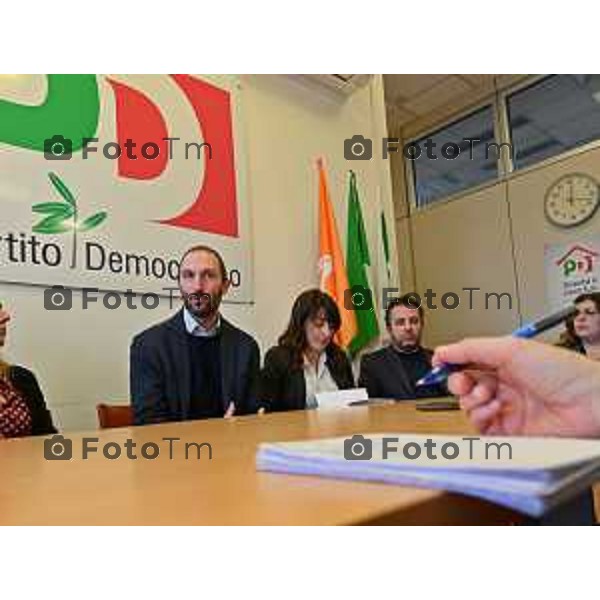 Foto Manzoni Tiziano/LaPresse 9-01-2023 Bergamo Italia - Cronaca - Bergamo candidati lista PD alle regionali si presentano alla stampa.Jacopo Scandella