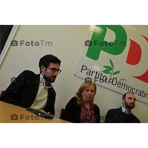 Foto Manzoni Tiziano/LaPresse 9-01-2023 Bergamo Italia - Cronaca - Bergamo candidati lista PD alle regionali si presentano alla stampa. Davide Casati