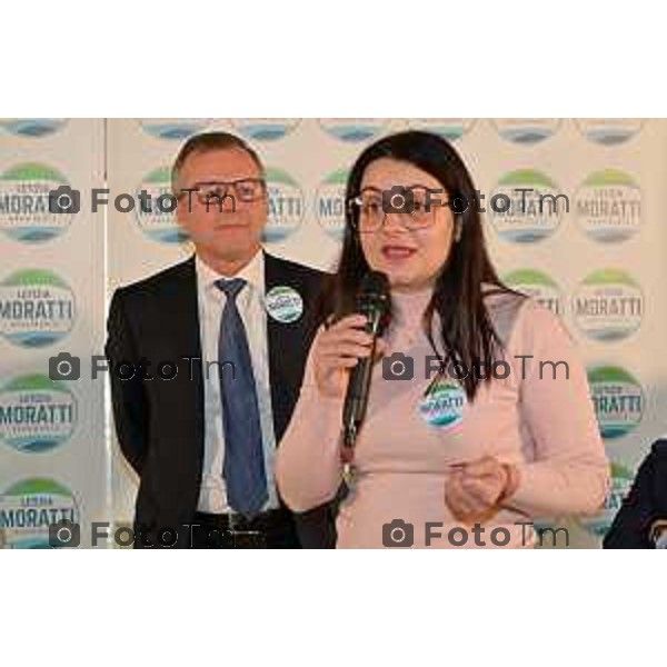 Foto Manzoni Tiziano/LaPresse 11-1-2023Bergamo Italia - Cronaca - Bergamo presentazione candidati regionali Con Lista Letizia Moratti Annalisa Milesi