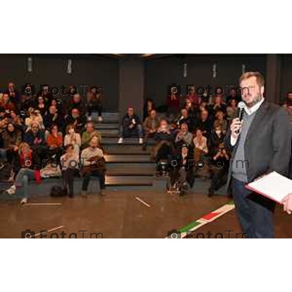 Foto Manzoni Tiziano/LaPresse 13-1-2023Bergamo Italia - Cronaca - Bergamo presentazione candidati Pd con Majorino capo lista pd Lombardia