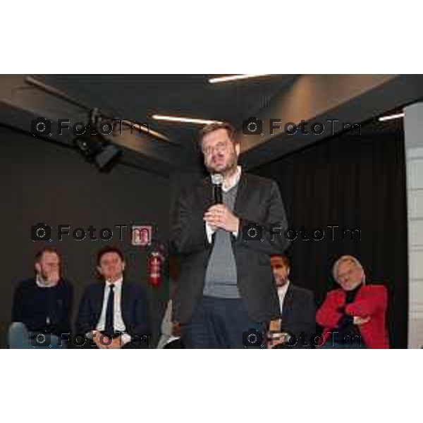 Foto Manzoni Tiziano/LaPresse 13-1-2023Bergamo Italia - Cronaca - Bergamo presentazione candidati Pd con Majorino capo lista pd Lombardia